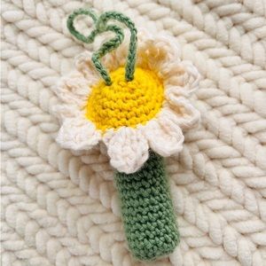 Lip Balm Holder Keychain| Crochet Chapstick Holder| Backpack Keychain| Daisy